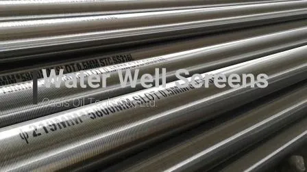 AISI 304L 316L 8in Water Well Wire Wrapped Continuous Slot Strainer Screen